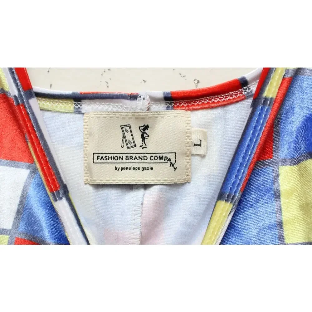 Fashion Brand Company Multicolor Checkerboard Ruffle Romper - Picture 4 of 4